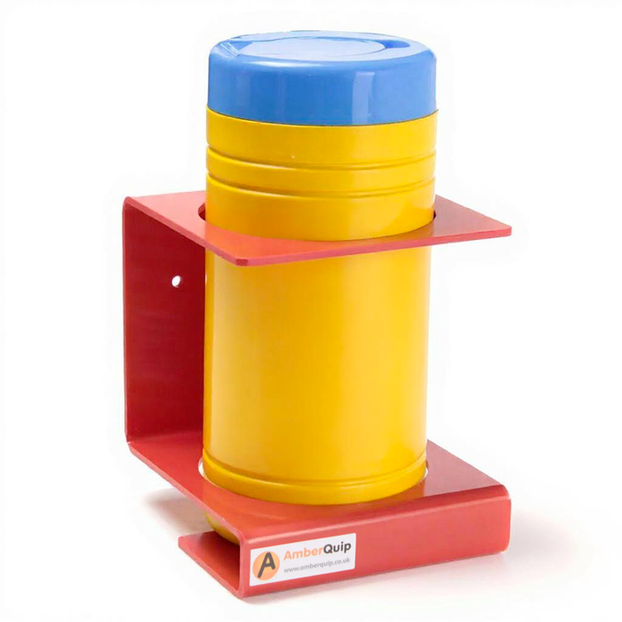 Wall mountable storage holder in red for Big Wipes