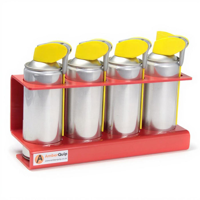Aerosol Spray Can Holder in Red.