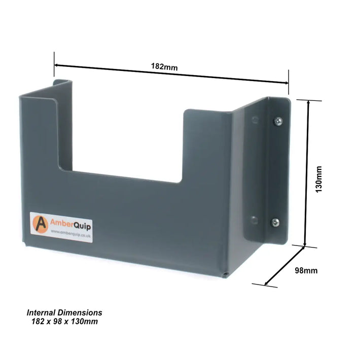 dimensions for amberquip first aid wall bracket