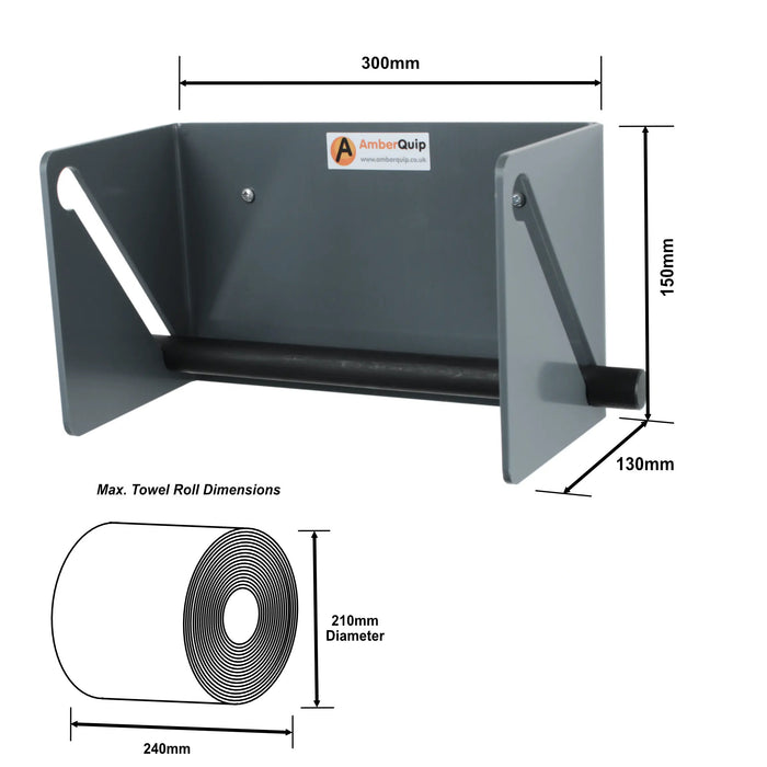 blue roll holder with dimensions