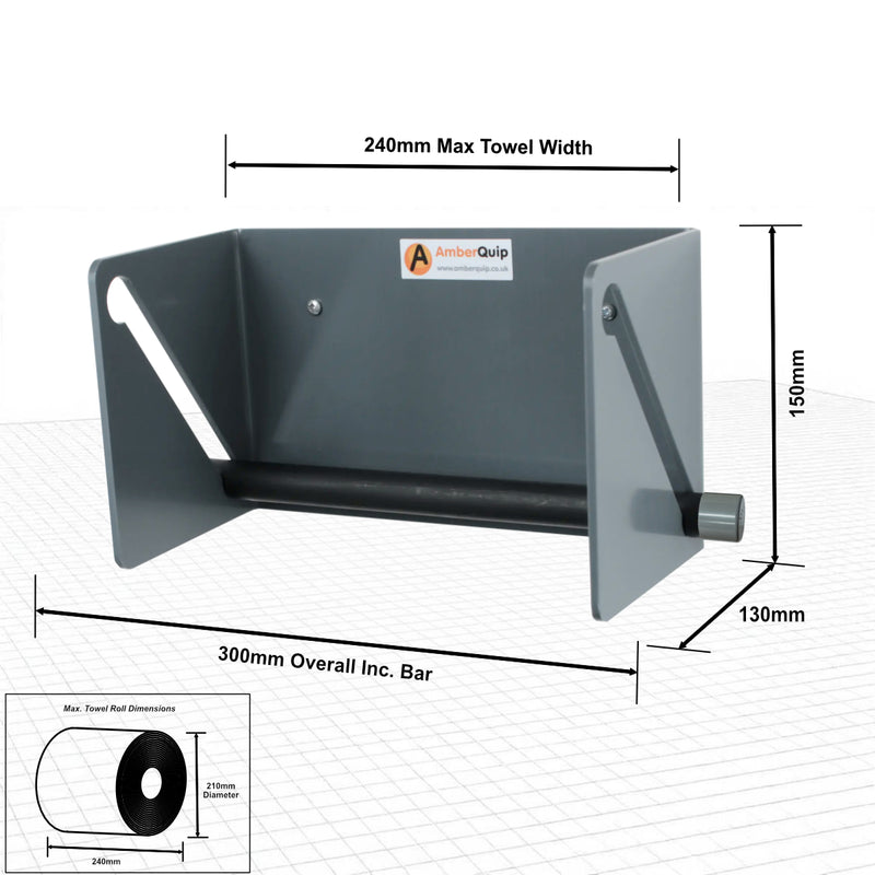 Blue Roll Towel Dispenser Holder.