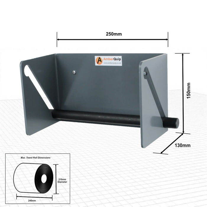 Blue Roll Towel Dispenser Holder.