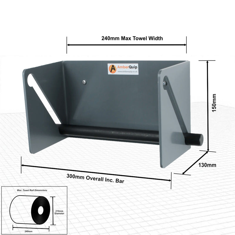 Blue Roll Towel Dispenser Holder.