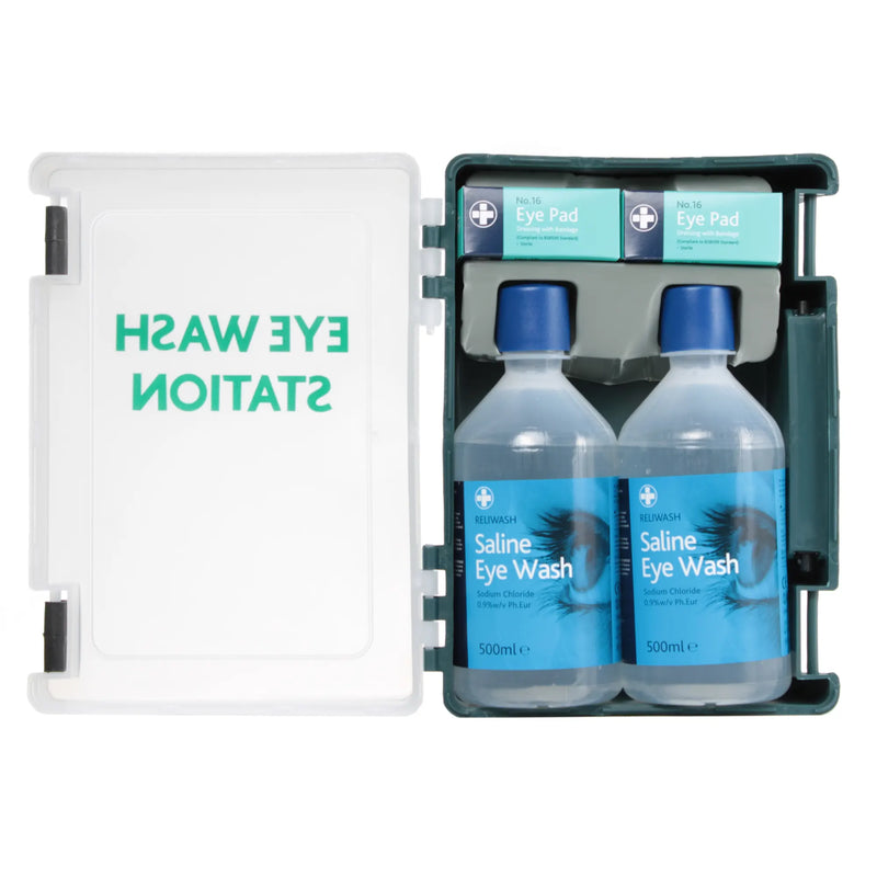 Eye Wash Station Kit c/w Wall Holder
