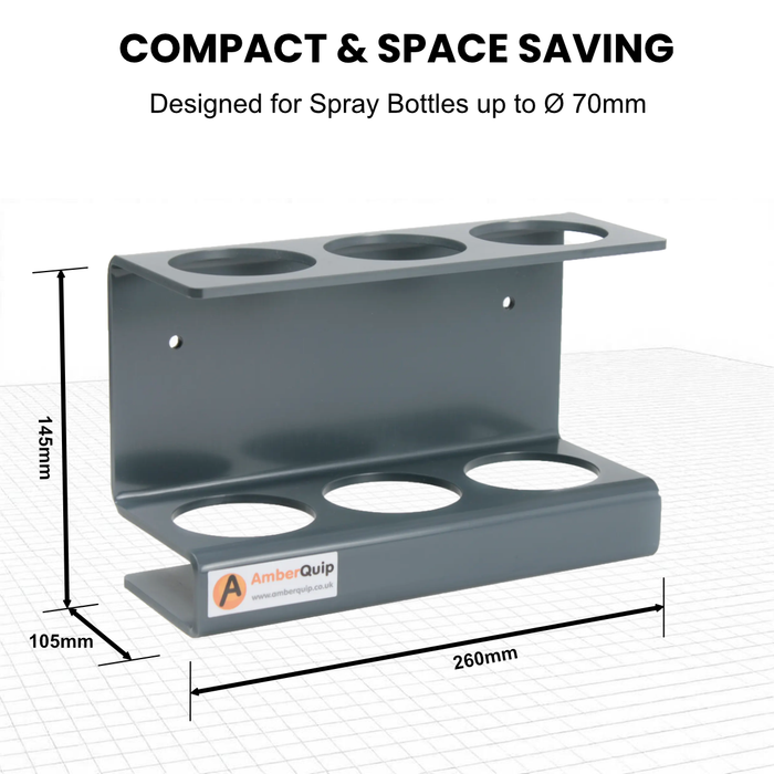 500ml Spray Trigger Bottles Storage Holder. Compatible with Chrome Northwest