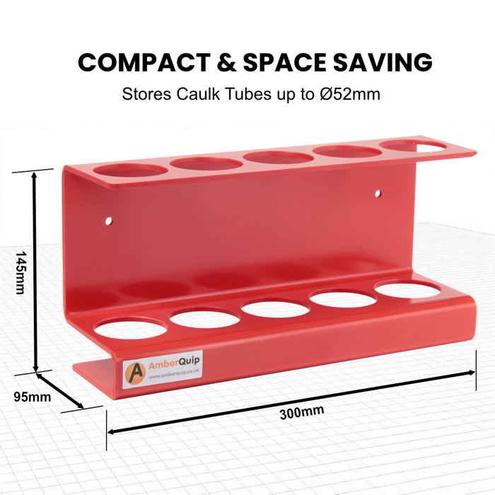 Silicone Tube Holder in red