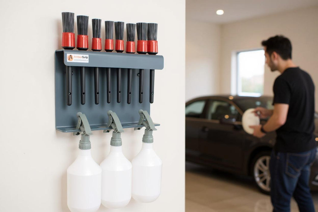 Detailing Brush & Trigger Bottle Wall Storage Holder