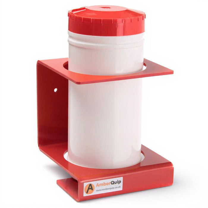 Wall mountable storage holder in red for Big Wipes